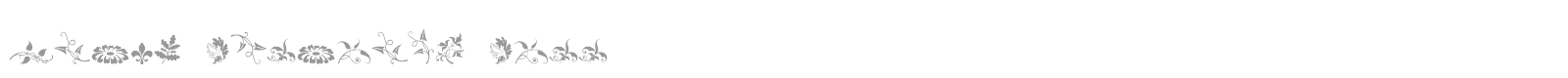 Rough Fleurons font preview